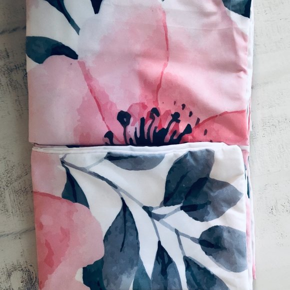 Deny Designs Pink, Black & Grey Floral Duvet Cover & Sham Set, Queen, Brand New! - Picture 4 of 6